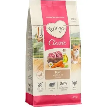 Krmivo pro kočku Feringa Kitten pro koťata 6,5 kg. KACHNA Přírodní, Bez obilovin a konzervantů