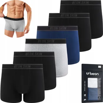 Pánské oblečení PÁNSKÉ BOXERKY BAVLNĚNÉ PREMIUM BAVLNA ČESANÁ VÝHODNÉ BALENÍ SADA 6x - S