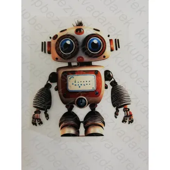 Nažehlovací obrázek na folii - robot č.1 - 9 x 8 cm