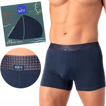 Pánské spodní prádlo KEY Pánské boxerky MXH 237 L tmavě modrá