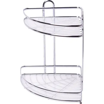 police Rohová 2-patrová police Besser 0436E 34x25,5x33 cm chrom