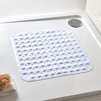 Protiskluzová podložka Rohož do sprchy bílá 54,5 x 54,5 cm