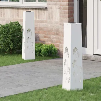 Venkovní osvětlení Solární LED Cestovní Světlo 2 pcs Bílá Studeně válcovaná ocel