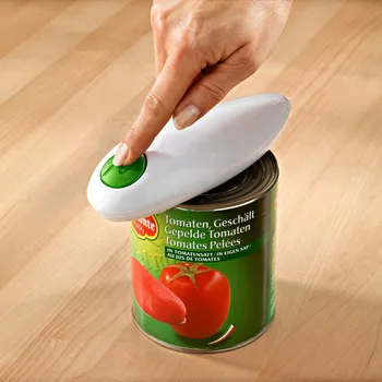 Otvírák Elektrický otvírák na konzervy + otvírák na víčka zelená 16 x 8 x 5 cm