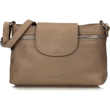 Kabelka Toscanio kožená kabelka F268 béžová D05