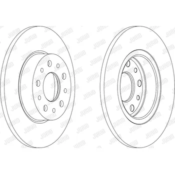 Brzdový systém Brzdový kotouč JURID 563064JC