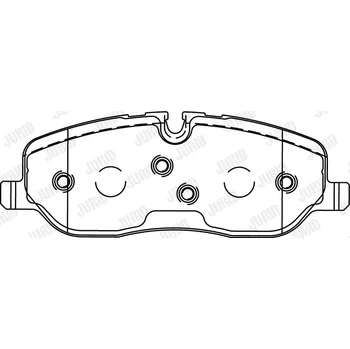 Brzdový systém Sada brzdových destiček, kotoučová brzda JURID 572521J