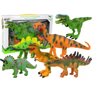 Figurka Sada figurek dinosaurů, 6 Kusů, modely + příslušenství