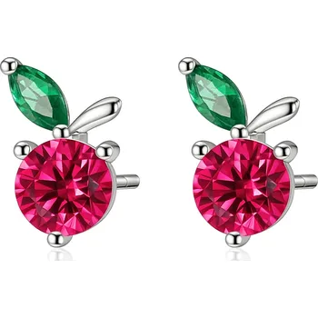 Náušnice Stříbrné náušnice třešně Cherries