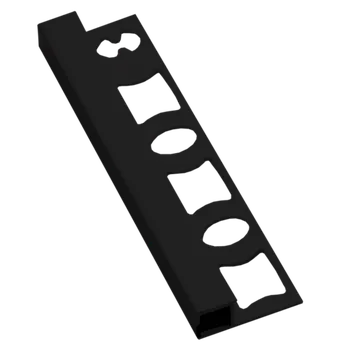 ukončovací lišta Lišta ukončovací "hranatá" Profil-EU černá, PVC, délka 250 cm, výška hrany 8 mm, LH8250C