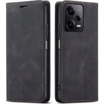 Pouzdro na mobilní telefon Flipové pouzdro RCBR pro Xiaomi Redmi Note 12 Pro 5G / Poco X5 Pro 5G WALLET PREMIUM CASE černé