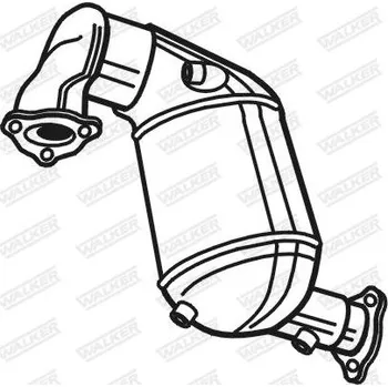 Filtr pevných částic Filtr pevnych castic, vyfukovy system WALKER 93326