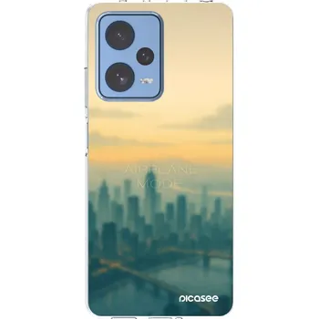 Pouzdro na mobilní telefon Picasee silikonový průhledný obal pro Xiaomi Redmi Note 12 Pro 5G - Airplane mode
