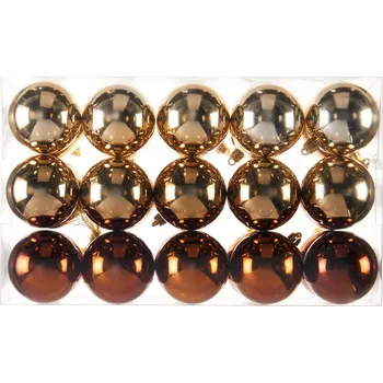 Vánoční dekorace Hladká Vánoční Koule vánoční koule 5,5 cm 30 ks