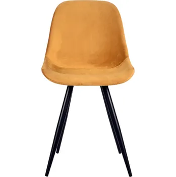 Jídelní židle LABEL51 Sametová jídelní židle CAPRI žlutá FF-45.043
