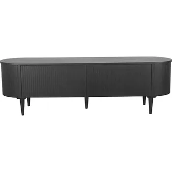 Televizní stolek LABEL51 dřevěný TV stolek OLIVA 55x180 cm černý ME-70.057