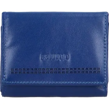 Dámská kožená malá peněženka Bellugio Siva, modrá