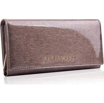 Peněženka Betlewski peněženka z pravé kůže šedá - dámská