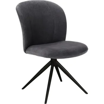 Jídelní židle LABEL51 Jídelní židle KIMO samet černá DX-74.025