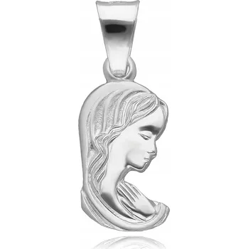 Přívěsek PANNA MARIA FATIMSKÁ OBOUSTRANNÝ STŘÍBRNÝ MEDAILONEK DÁMSKÝ PÁNSKÝ