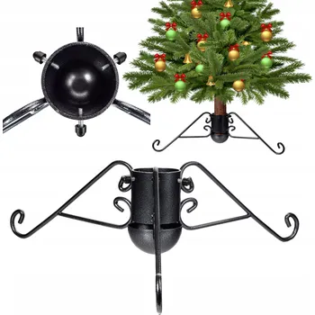 Vánoce Kovaný stojan na VÁNOČNÍ STROMEK XXL černý - podstavec pod stromek