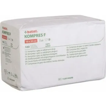 Zdravotnický materiál Gáza kompr.nester.10x20cm/100ks Batist
