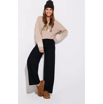 Dámské oblečení Sinsay - Vánoční svetr s vánočními stromky a flitry - vícebarevná - 356FJ-MLC - 356FJ-MLC-M