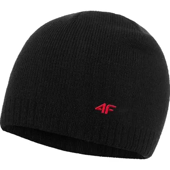 Čepice 4F zimní čepice beanie černá, univerzální velikost