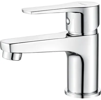 Ibergrif páková umyvadlová baterie s teplou a studenou vodou – výška výtoku 64 mm, hadice 40 cm,