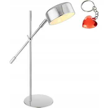 Lampička Stolní lampa Globo GIANNA bílá, stříbrná 40 W