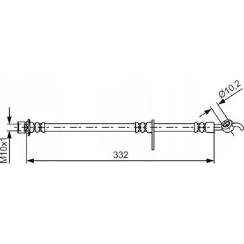 Brzdová hadice BRZDOVÁ HADICE FLEXIBILNÍ 1 987 481 654 BOSCH