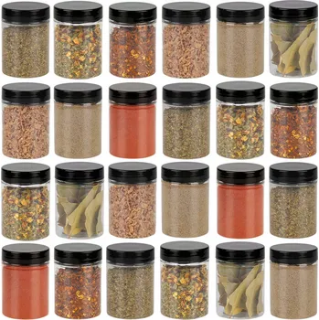 Sklenice Nádoby sklenice plastové 24 kusů 100 ml sada na koření 0,1 l