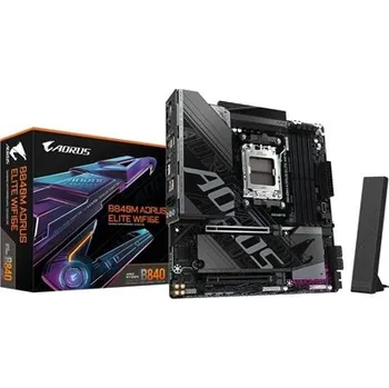 Počítač GIGABYTE MB Sc AM5 B840M A ELITE WIFI6E, AMD B840, 4xDDR5, WIFI, DP, HDMI, mATX