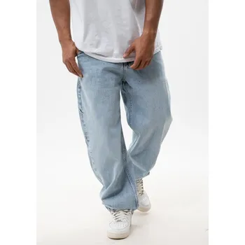 Podprsenka JEANSY JIGGA WEAR SUPER BAGGY, SVĚTLE MODRÉ, SE ZÁMĚRNÝM OPRÁNÍM, m.2 vel XL