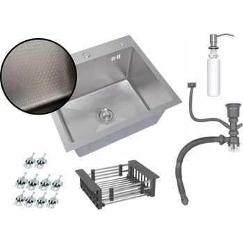 Obraz Jednokomorový dřez ANW HOME ocel stříbrný