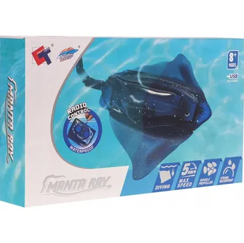 autíčko Ryba Ploštěnka R/C Modrá