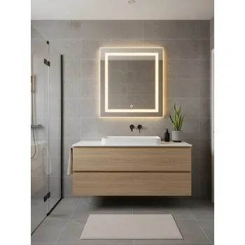 Zrcadlo Zrcadlo LED La Luna | Dotykový spínač 70×50 cm Neutrální 4000K | Vyrobeno v PL