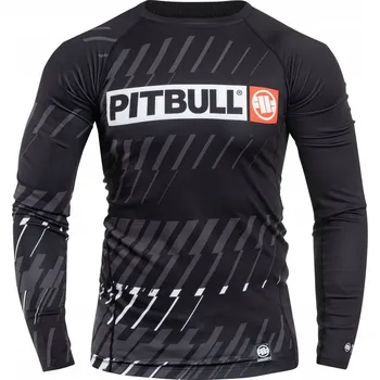 Pánské tričko Tréninkové tričko s dlouhým rukávem Pitbull XXL černé