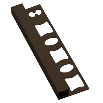 ukončovací lišta Lišta ukončovací "hranatá" Profil-EU tmavě hnědá, PVC, délka 250 cm, výška hrany 10 mm, LH10250H