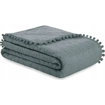 Prostěradlo AMELIAHOME MEADORE Přehoz na postel z mikrovlákna - 260x280 cm - Šedý