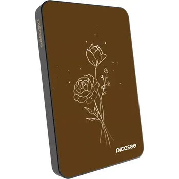 Powerbanka Picasee Powerbanka s MagSafe 5 000 mAh Šedá - Brown flowers