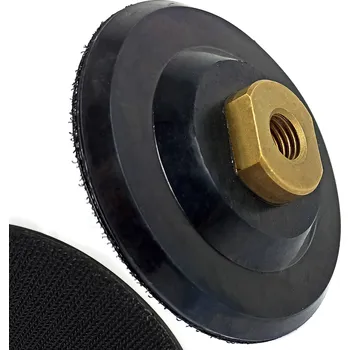 Brusný kotouč PEVNÝ DISK z gumy 100 mm M14 na suchý zip držák kotoučů