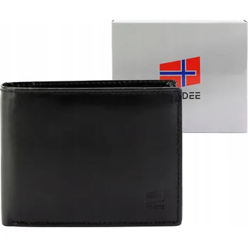 Peněženka Peněženka NORDEE , přírodní kůže, černá - muž