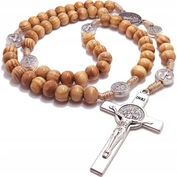 Růženec Růženec z olivového dřeva Benedikt M175