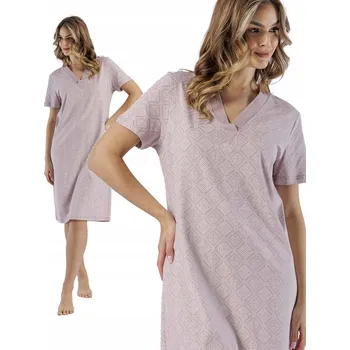 Dámská noční košile Leveza košile noční dámská 5906884461577 krátký rukáv za koleno velikost XL