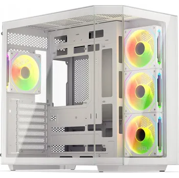 PC skříň Krabice Krux Empero, bílá, midi tower, Počítačová Skříň