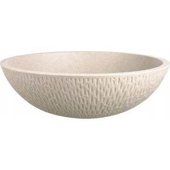 Umyvadlo Umyvadlo na desku kulaté Laveo Amber 41 cm bílé