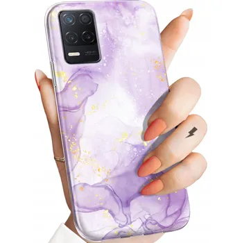 Pouzdro na mobilní telefon Pouzdro Hello Case Zadní Kryt pro Realme 8 5G fialové