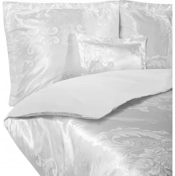 Povlečení POVLEČENÍ 220x200 SATÉNOVÉ BAVLNĚNÉ, SADA 3 DÍLNÁ ELEGANTNÍ VÝŠIVKA AT004