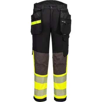PORTWEST Kalhoty Stretch Holster EV442 Hi-Vis, reflexní, do pasu POR-EV442YBS36 36 Žlutá/černá Zkrácené na výšku 173 cm